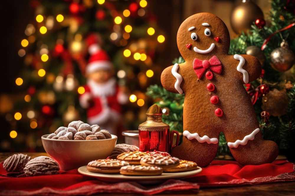 Gingerbread christmas cookie winter. AI generated Image by rawpixel.