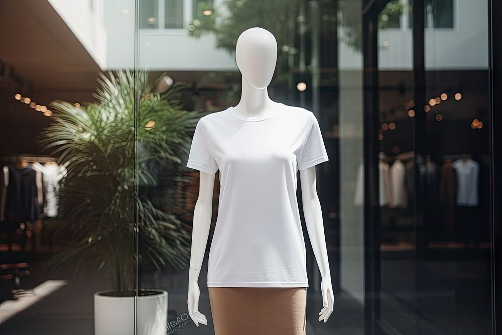 Mannequin t-shirt fashion blouse. AI generated Image by rawpixel.