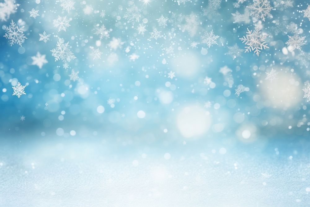Snowy background snowflake backgrounds nature. AI generated Image by rawpixel.