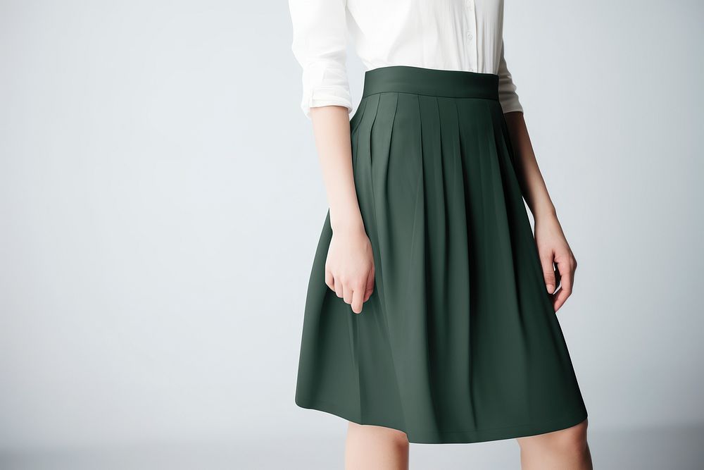 Women's skirt mockup, apparel psd