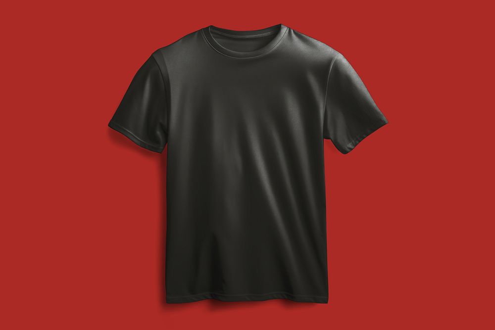 Black unisex t-shirt