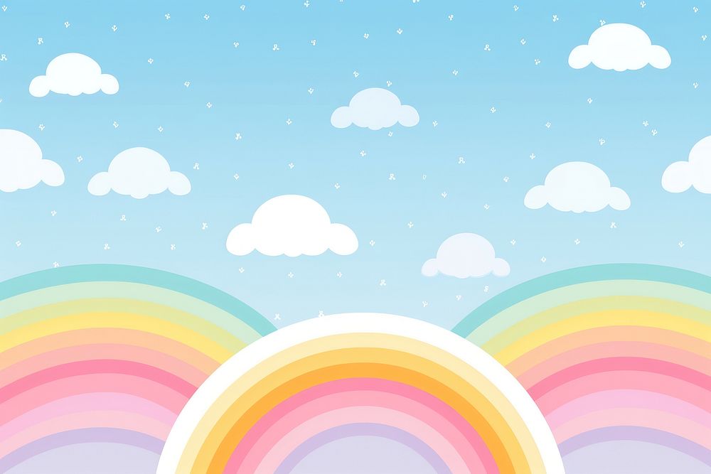 Rainbow pattern backgrounds outdoors. AI generated Image by rawpixel.