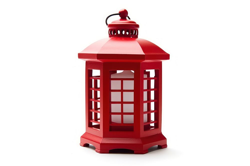 Red lantern architecture playhouse container. AI generated Image by rawpixel.