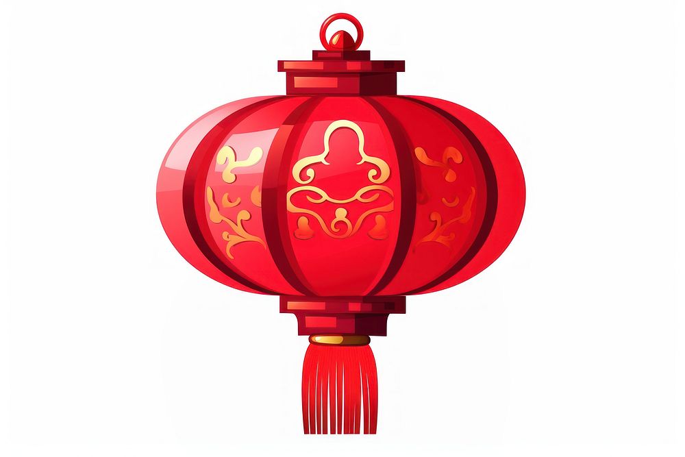 Red lantern architecture illuminated celebration. AI generated Image by rawpixel.