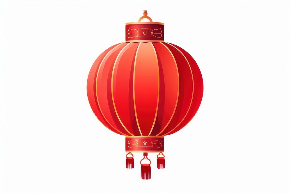 Red lantern transportation celebration decoration. AI generated Image by rawpixel.
