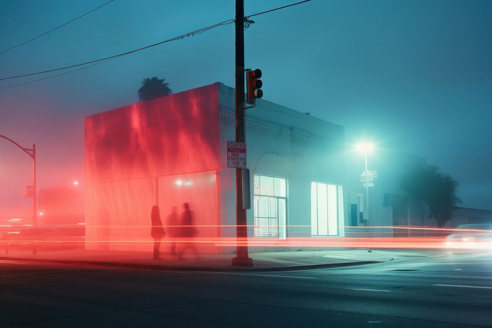 Skidrow outdoors lighting motion. AI generated Image by rawpixel.