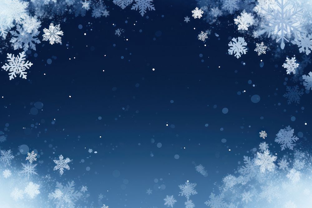 Snowflake backgrounds winter illuminated. AI generated Image by rawpixel.