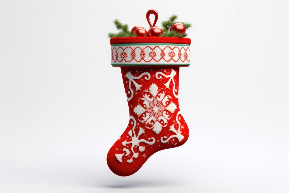 Vintage christmas stocking gift celebration decoration. AI generated Image by rawpixel.