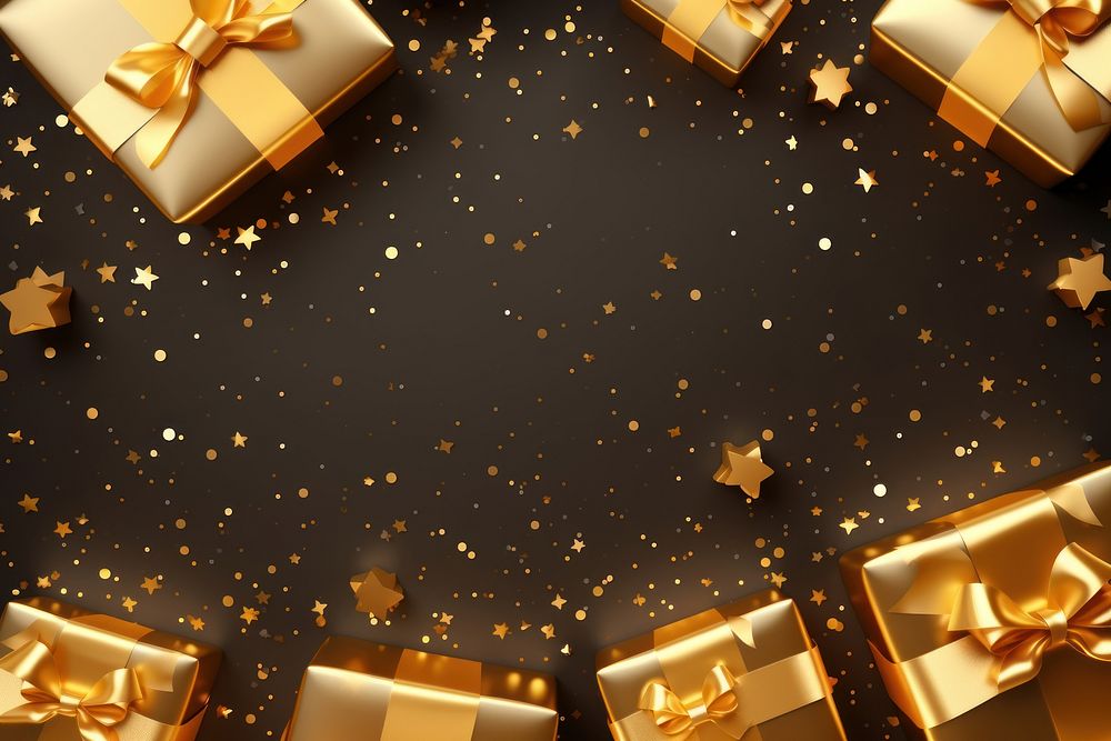 Gifts box backgrounds christmas confetti. AI generated Image by rawpixel.