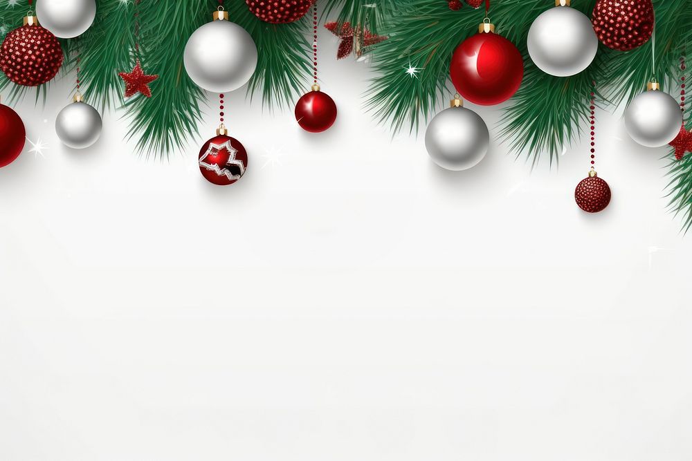 Christmas tree balls backgrounds decoration plant. AI generated Image by rawpixel.