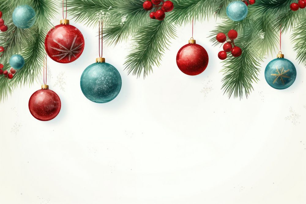 Christmas tree balls backgrounds decoration hanging. AI generated Image by rawpixel.