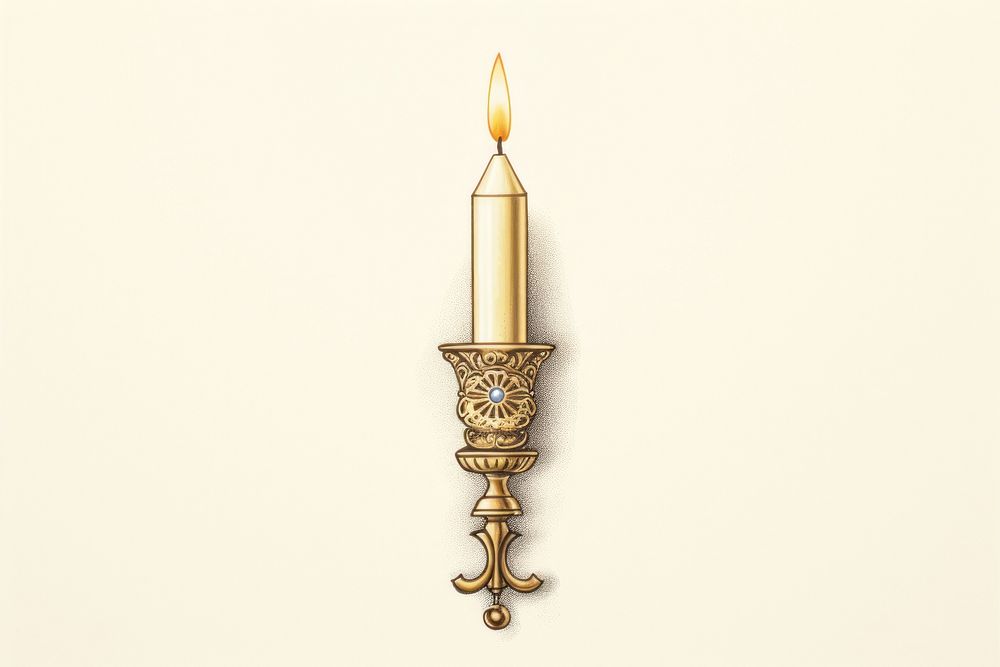 Hanukkah gelt hanukkah candle dagger. AI generated Image by rawpixel.