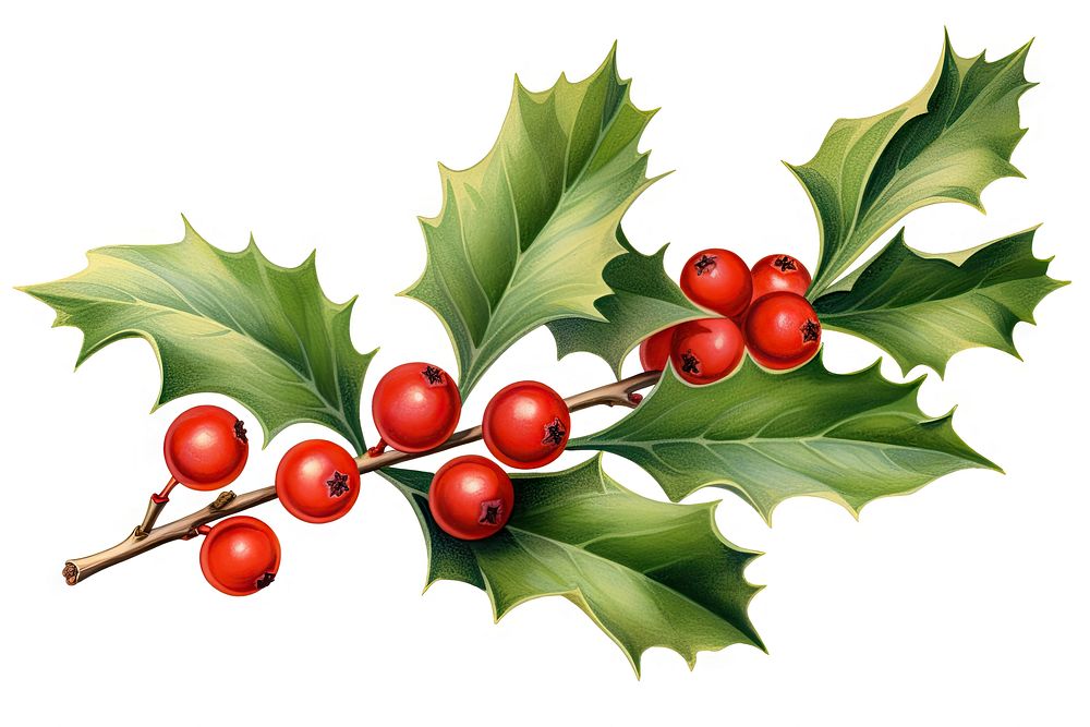 Holly plant leaf tree. AI generated Image by rawpixel.