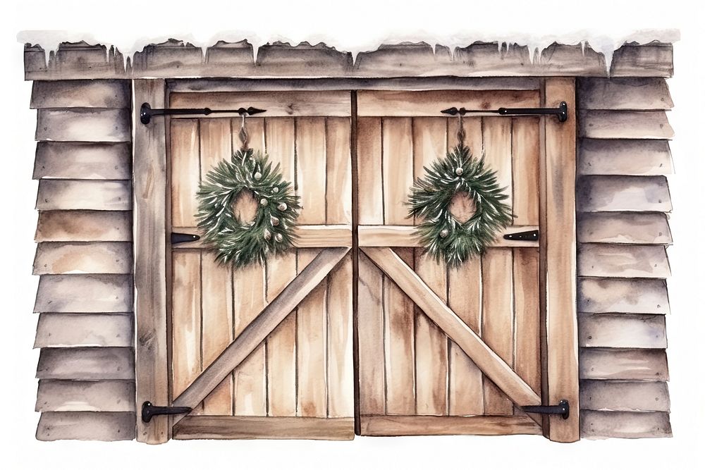 Wood plant door white background. AI generated Image by rawpixel.