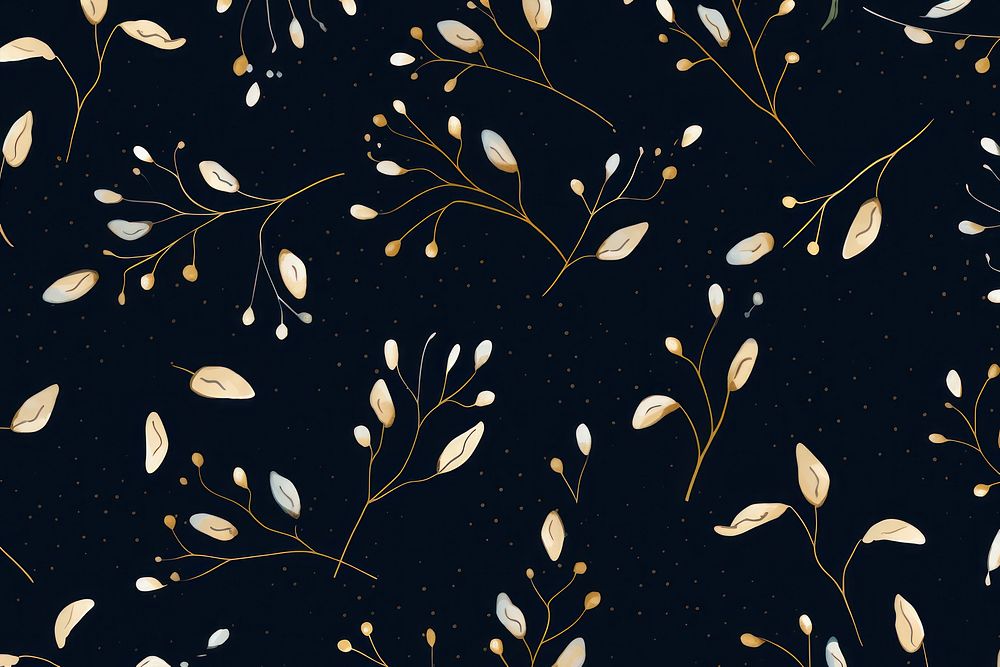 Christmas mistletoe shapes pattern backgrounds wallpaper. AI generated Image by rawpixel.