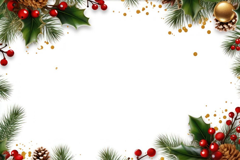 Christmas branches frame backgrounds decoration | Free Photo ...