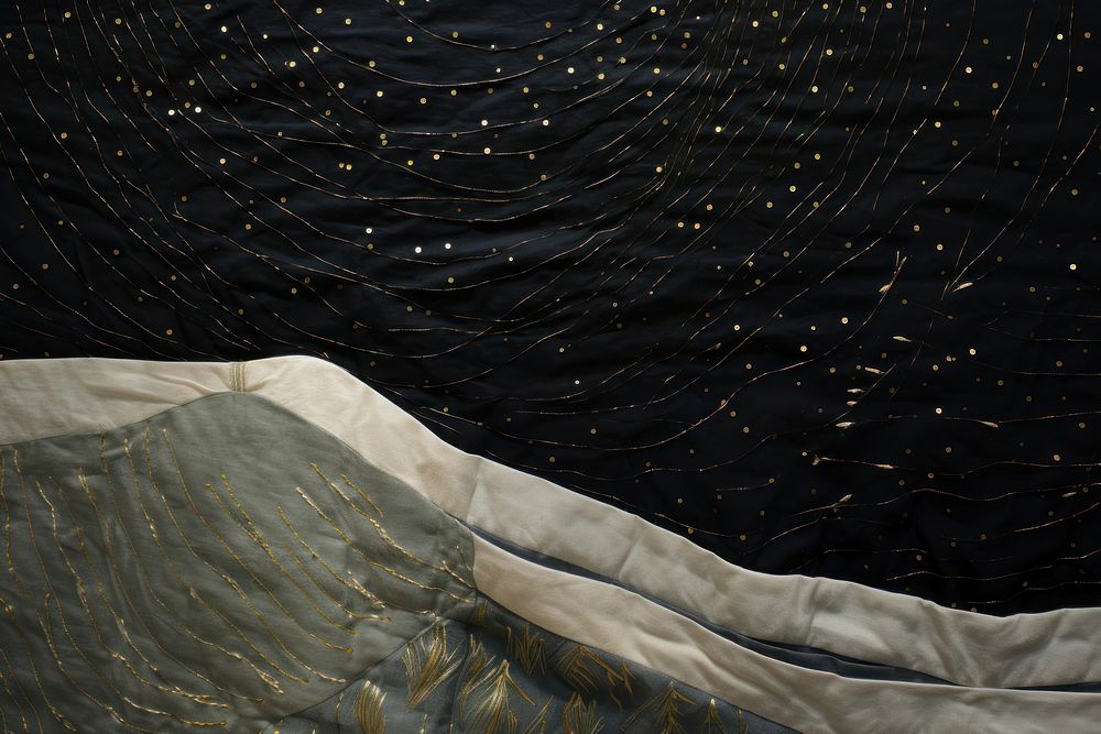 Texture nature night quilt. AI generated Image by rawpixel.
