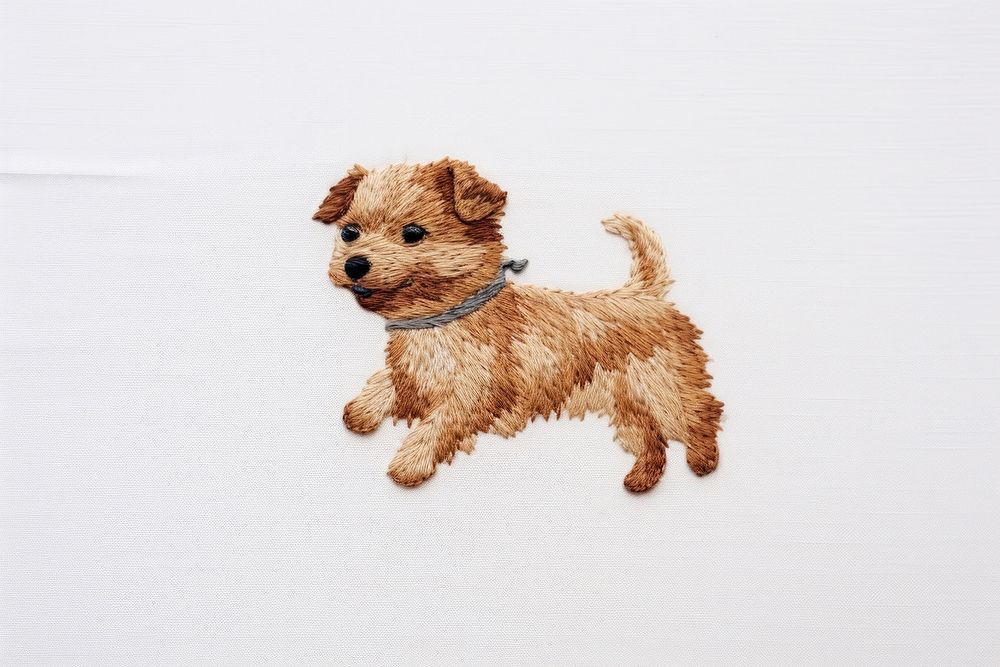 Cute simple dog holding heart terrier animal mammal. AI generated Image by rawpixel.