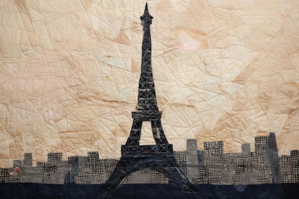 Simple Eiffel Tower tower architecture building. AI generated Image by rawpixel.