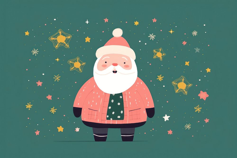 Vintage christmas Christmas cartoon winter. AI generated Image by rawpixel.