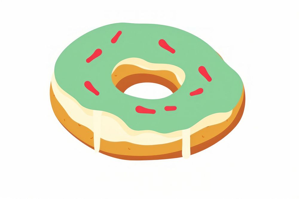 Christmas donut dessert green food. AI generated Image by rawpixel.