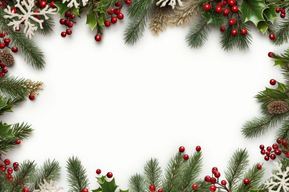 Decorated Christmas Tree Branches christmas tree backgrounds. AI generated Image by rawpixel.