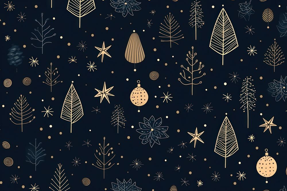 Christmas element shapes backgrounds pattern illuminated. AI generated Image by rawpixel.