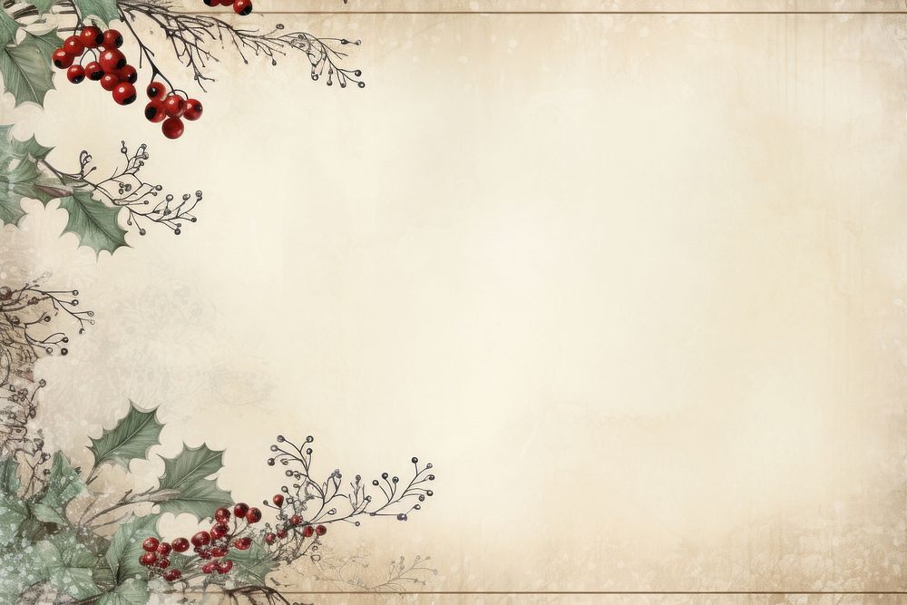 Christmas background backgrounds pattern plant. AI generated Image by rawpixel.