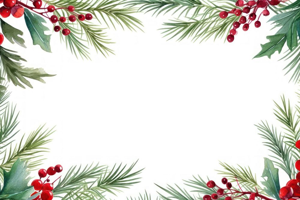 Christmas branches frame backgrounds pattern plant. 