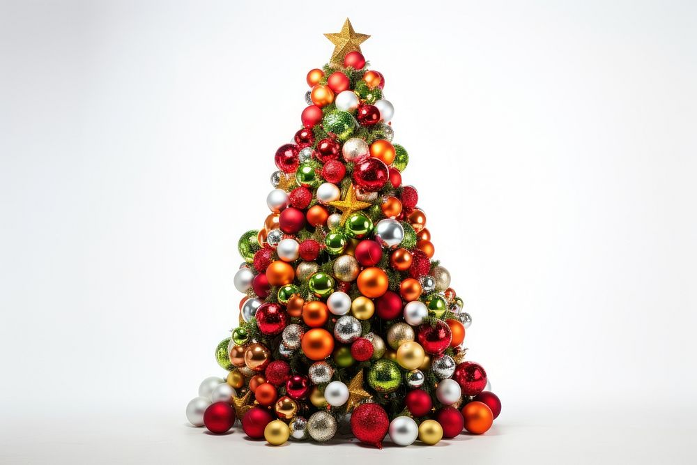 Christmas decorate element white background illuminated celebration. AI generated Image by rawpixel.