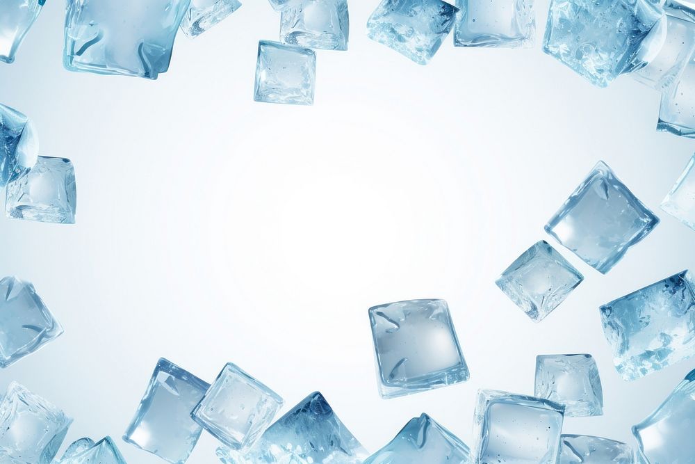Ice cubes frame backgrounds crystal accessories. AI generated Image by rawpixel.