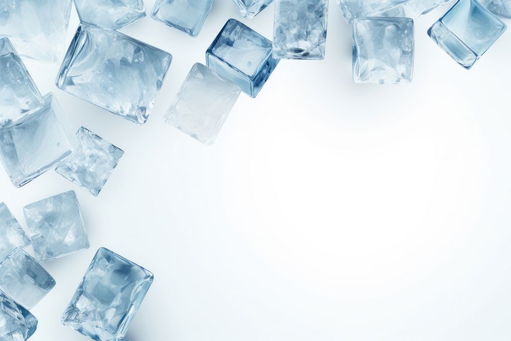 Ice cubes frame backgrounds accessories accessory. AI generated Image by rawpixel.