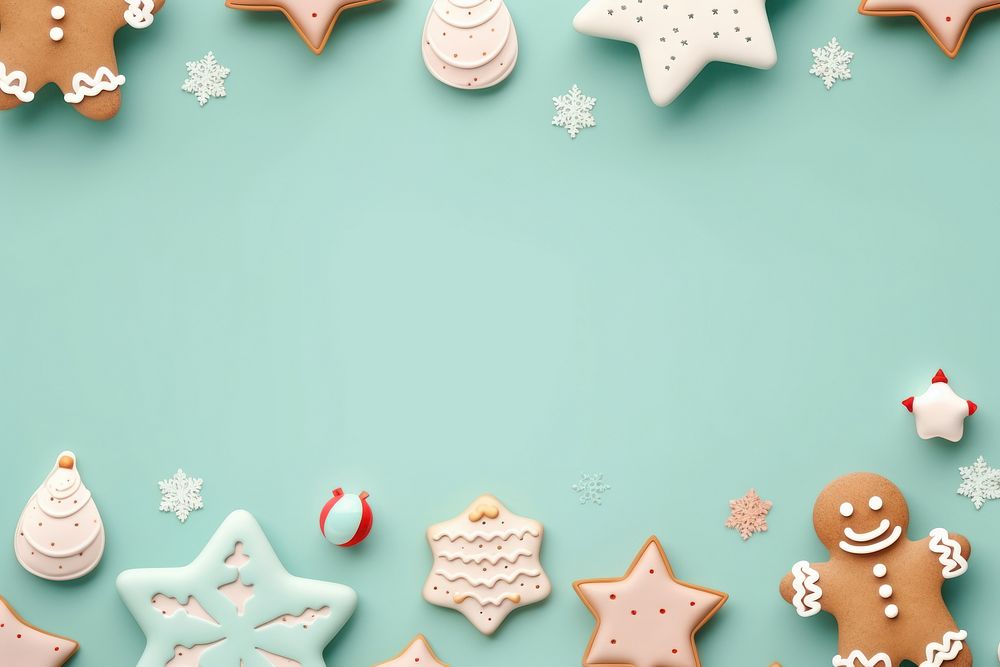 Christmas cookie gingerbread backgrounds. AI generated Image by rawpixel.