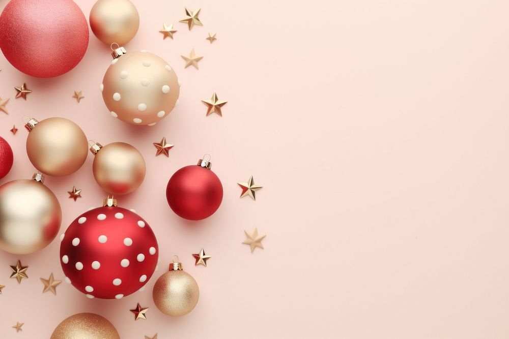 Christmas decorations backgrounds red celebration. AI generated Image by rawpixel.