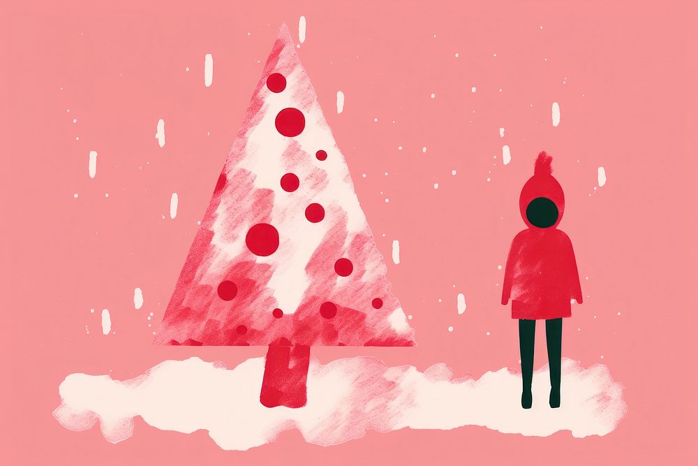 Christmas theme winter snow celebration. AI generated Image by rawpixel.