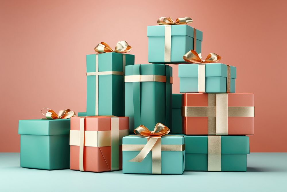 Christmas gift box celebration. AI generated Image by rawpixel.