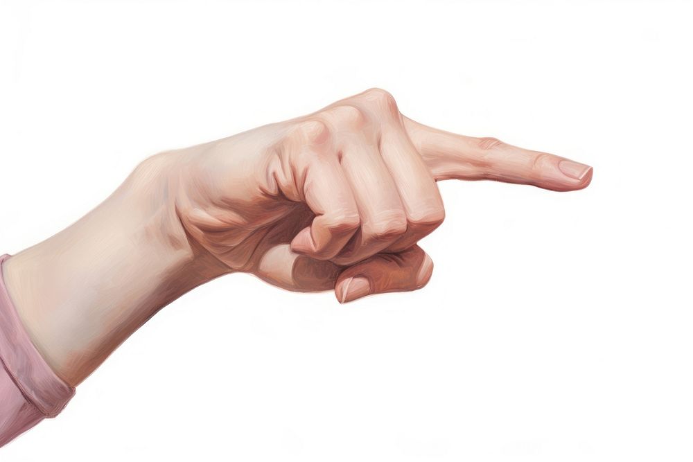 Salute hand gesture finger white background gesturing. AI generated Image by rawpixel.