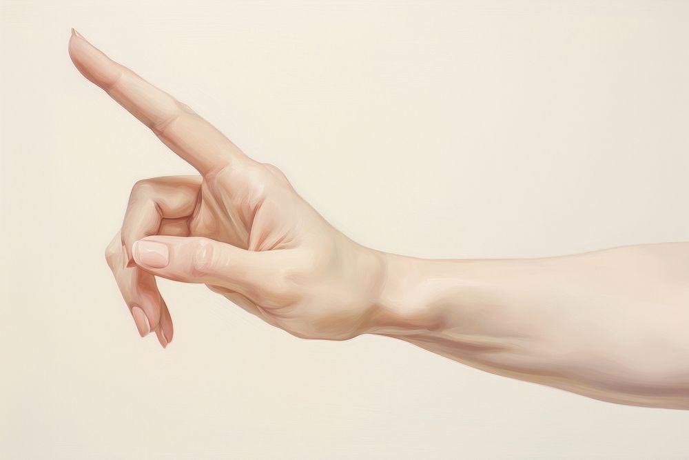 Air quotes hand gesture finger gesturing touching. AI generated Image by rawpixel.