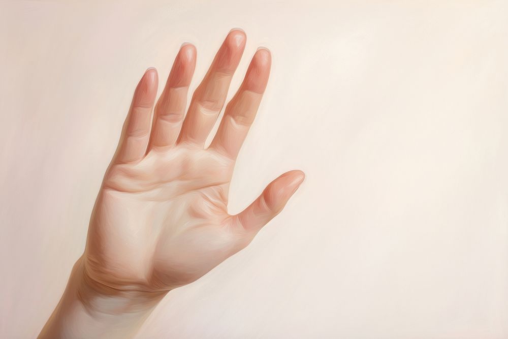 Waving hand finger gesturing touching. AI generated Image by rawpixel.