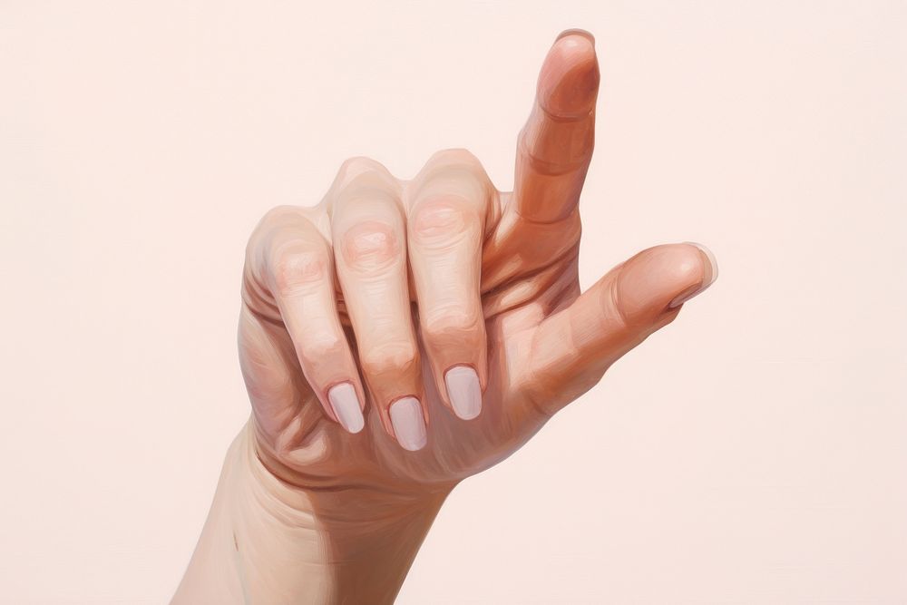 Fingers crosses gesture hand fingernail cosmetics. AI generated Image by rawpixel.