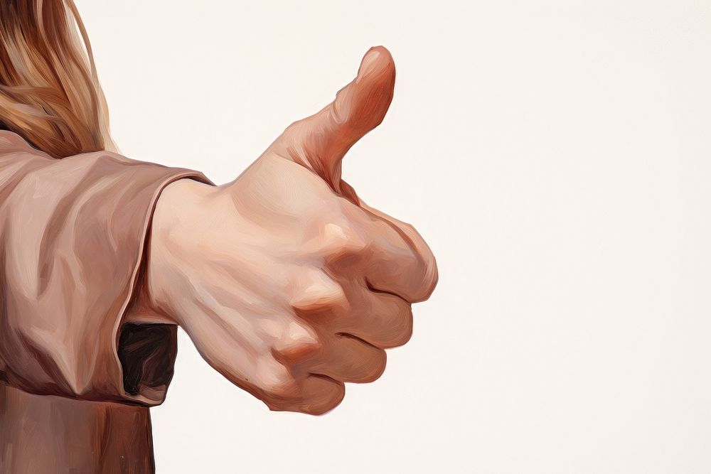 Thumbs down finger adult hand. AI generated Image by rawpixel.