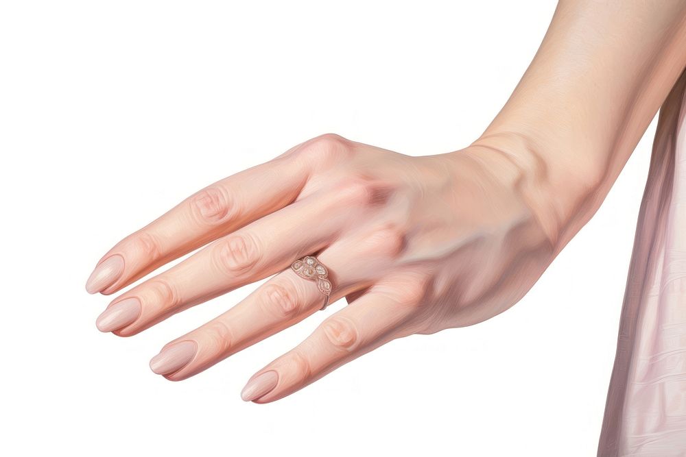 Fingers crossed festure hand nail skin. AI generated Image by rawpixel.