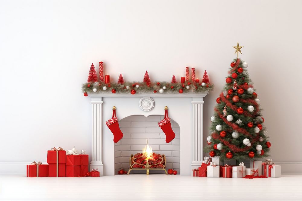 Fireplace fireplace christmas anticipation. AI generated Image by rawpixel.