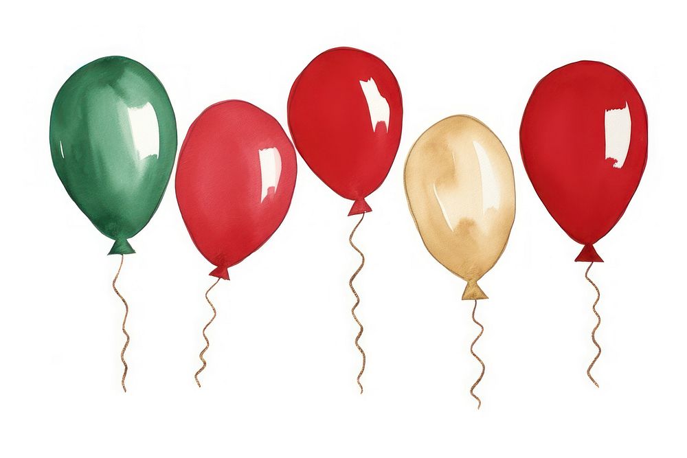 Balloons red white background celebration. AI generated Image by rawpixel.