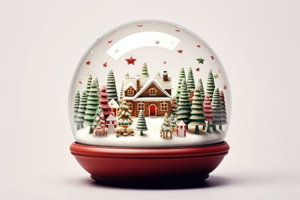 Christmas vintage snow celebration decoration. AI generated Image by rawpixel.