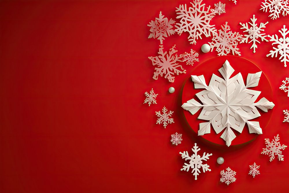 White paper Christmas Tree snow backgrounds christmas. AI generated Image by rawpixel.