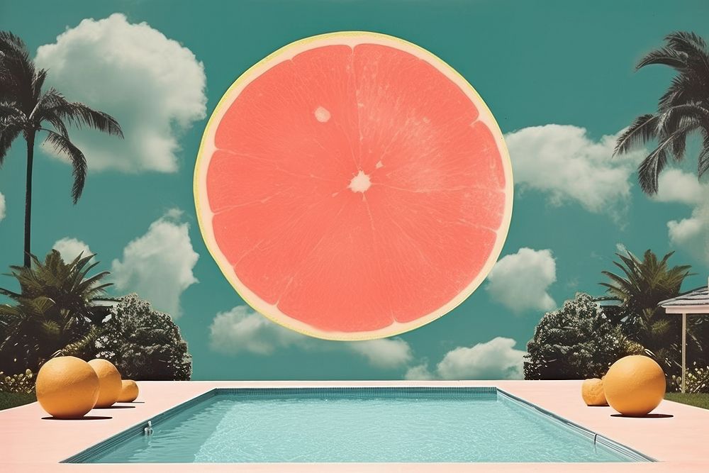 PNG Grapefruit outdoors summer nature. AI generated Image by rawpixel.