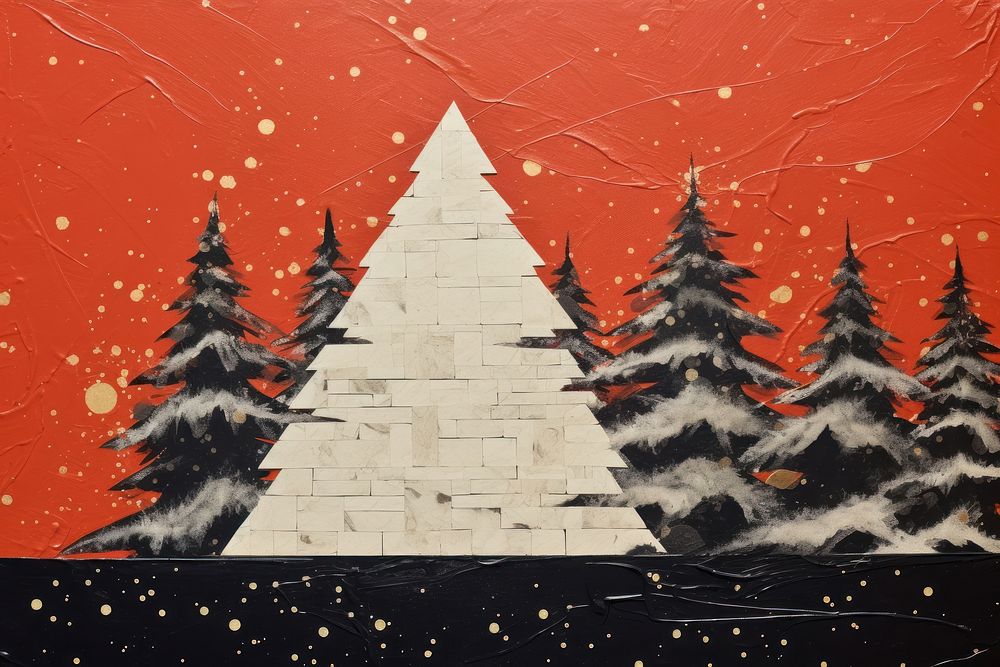 Christmas art backgrounds painting. AI generated Image by rawpixel.