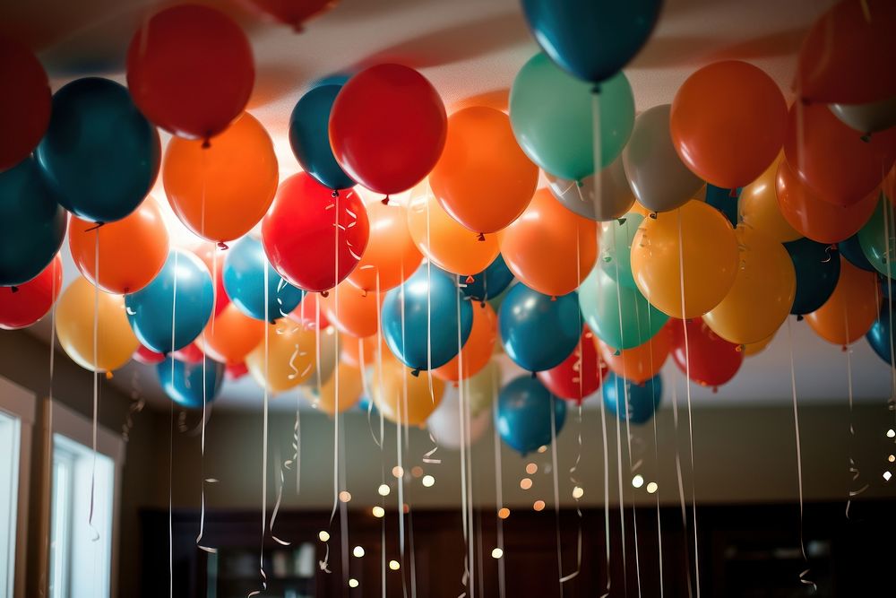 Cerabration balloons celebration anniversary decoration. AI generated Image by rawpixel.