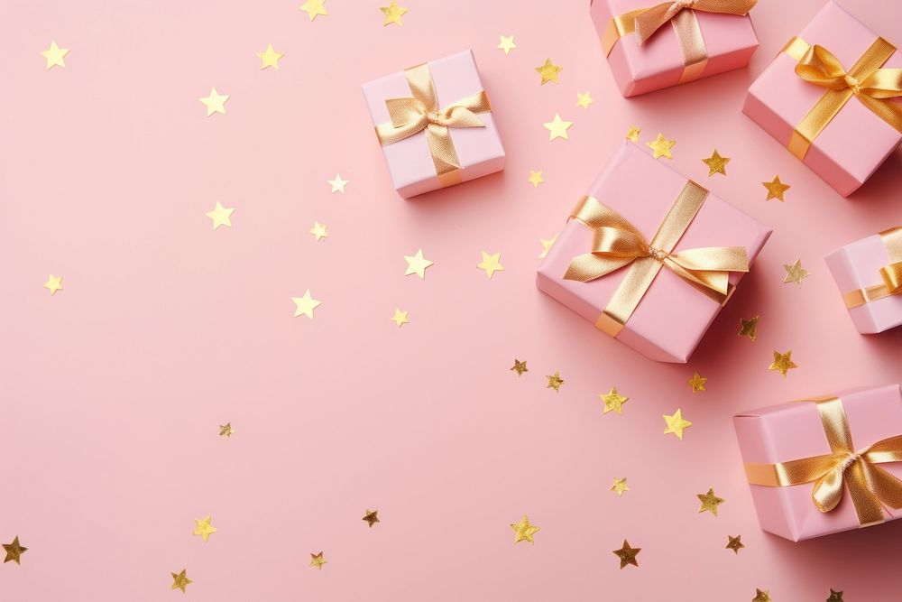 Box backgrounds gift gold. AI generated Image by rawpixel.
